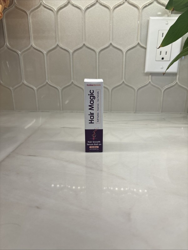 Rainbow Nutrients Hair Magic Hair Growth Serum Roll-On, Peptides, 20 mL