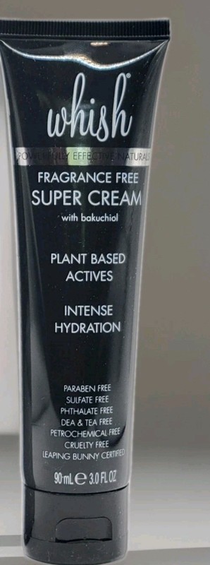 WHISH FRAGRANCE FREE SUPER CREAM WITH BAKUCHIOL 3 fl oz/90 mL) NEW SEALED