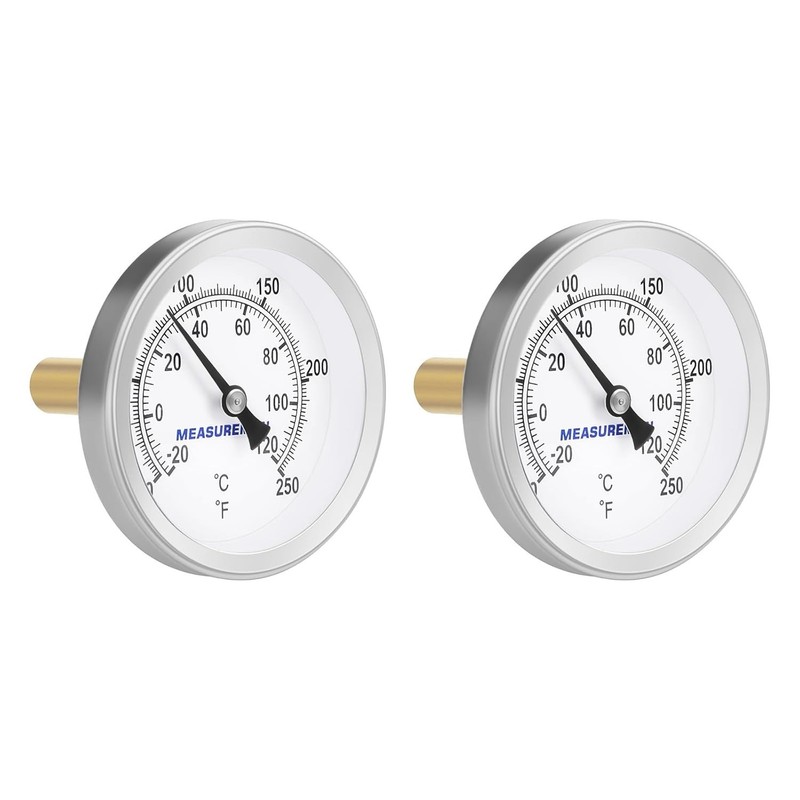 Water Thermometer, 2-1/2" Dial, 1/2" NPT Back Mount, 2-Pack gallery