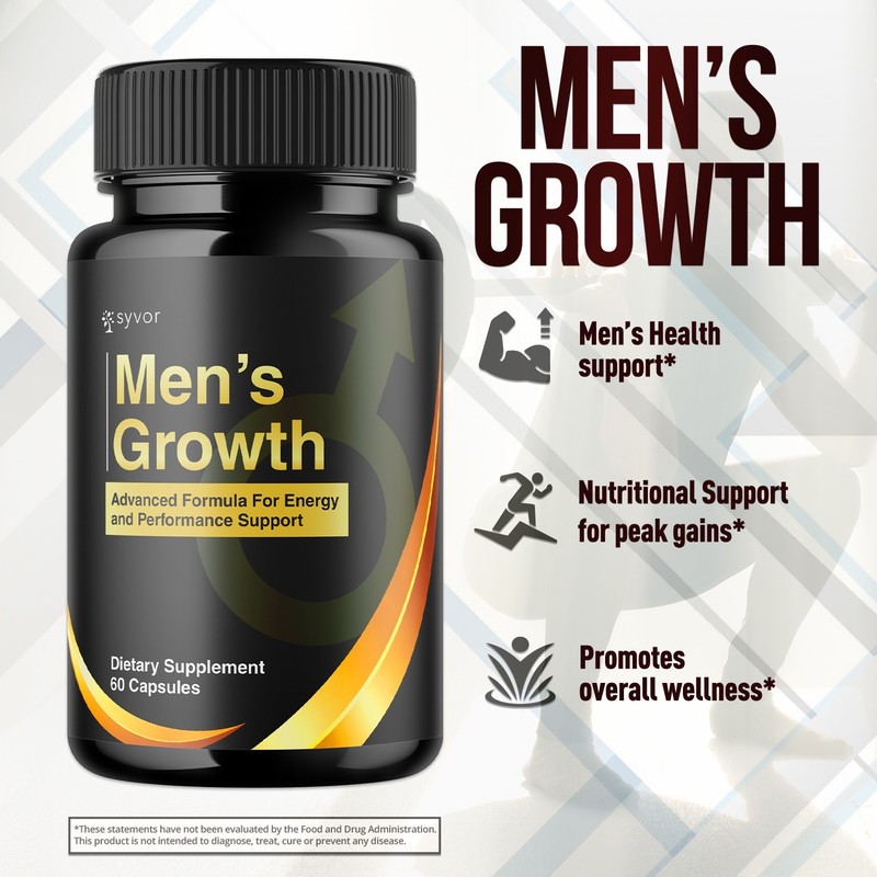 (5 Pack) Men's Growth Advanced Male Support Supplement Men'sGrowth 300 Capsules gallery