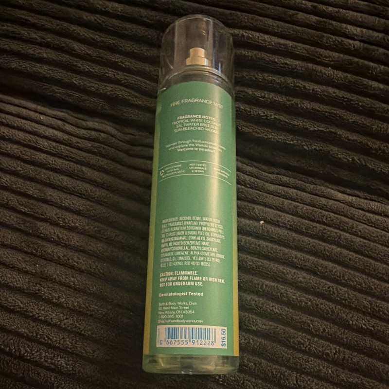 Bath & Body Works Waikiki Beach Coconut Fine Fragrance Mist 8 fl oz gallery