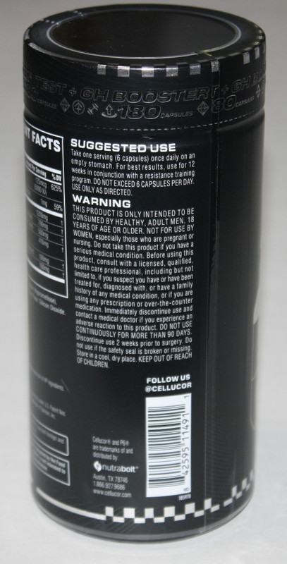 Cellucor P6 Ultimate GH Test Booster - 180 Capsules Exp 06/27 NEW gallery