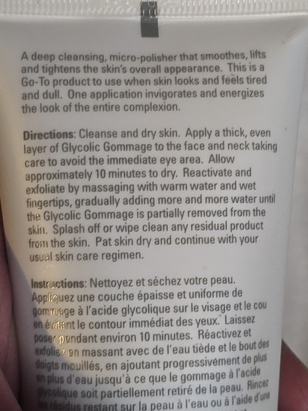 SERIOUS SKIN CARE GLYCOLIC GOMMAGE EXFOLIATING FACIAL (133ml/4.5oz/Sealed) gallery