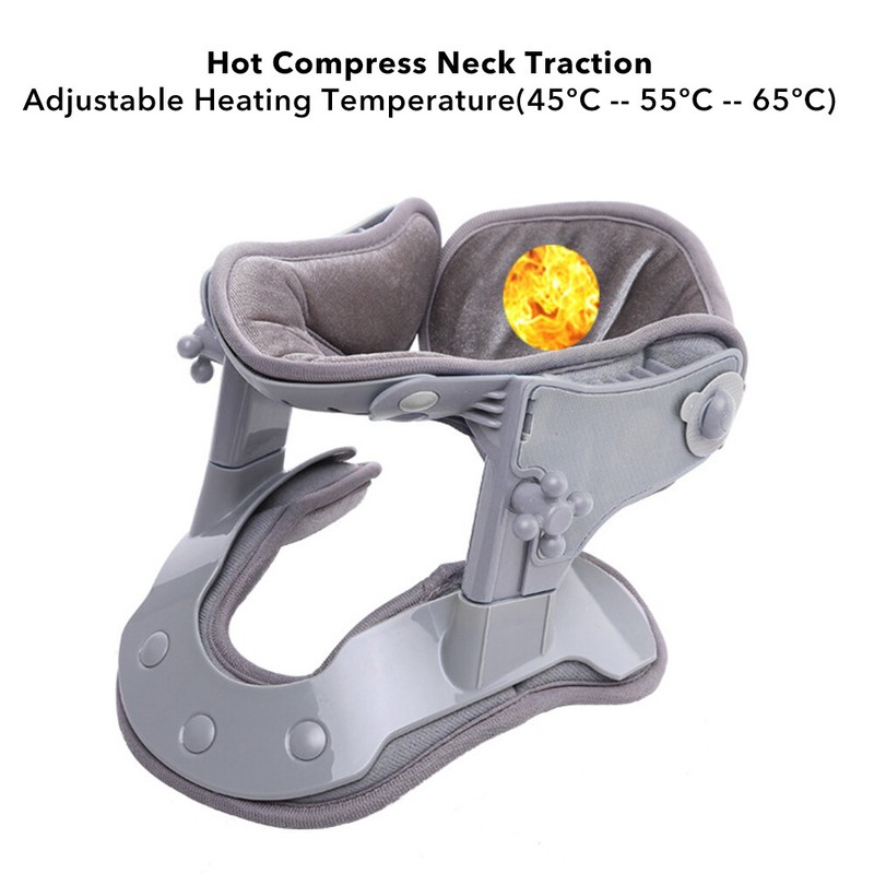 Cervical Neck Traction Device Heating Brace Support PainRelief Stretcher Therapy gallery