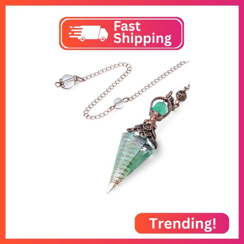 DUQGUHO Crystal Pendulums Green Aventurine Healing Crystal Quartz Pendulum Spiri