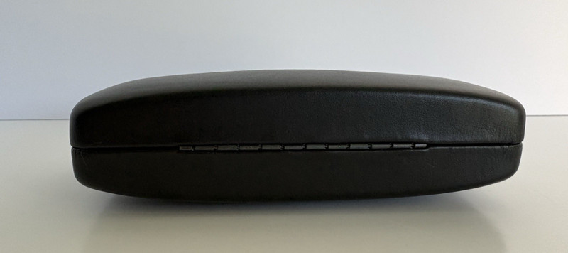 Versace Black Leather Hard Clamshell Sunglasses Eyeglasses Case With Cloth gallery