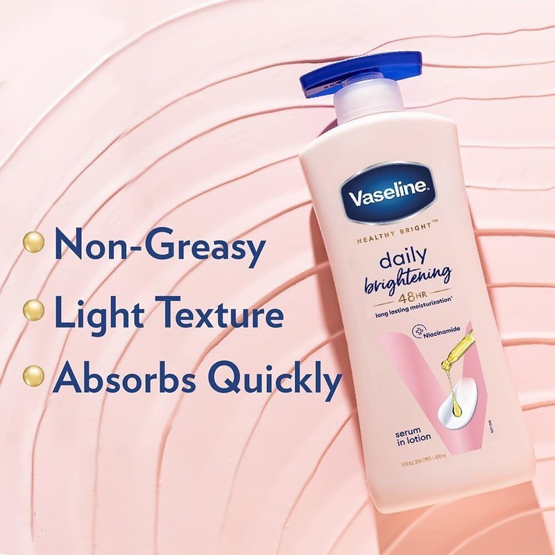 Vaseline Healthy Daily Brightening Moisturizer Sun Protection Body Lotion 400ml gallery