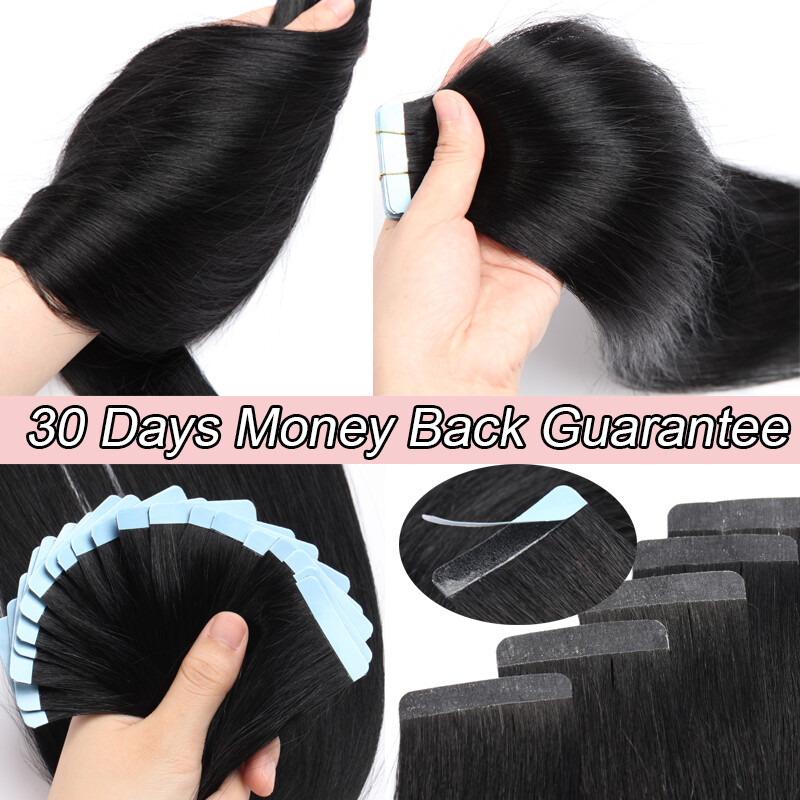 CLEARANCE 20-60pcs Thick Tape In 100% Real Human Hair Extensions Super Glue 150g gallery