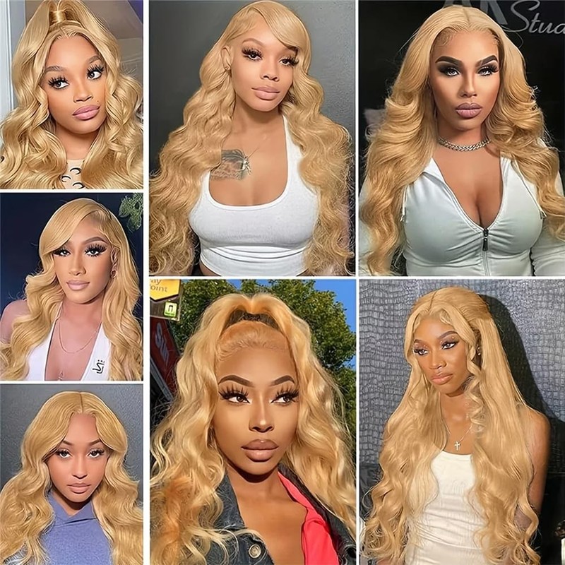 #27 Blonde Bundles Human Hair Body Wave Bundles 30 30 30 Inch Unprocessed Brazil gallery