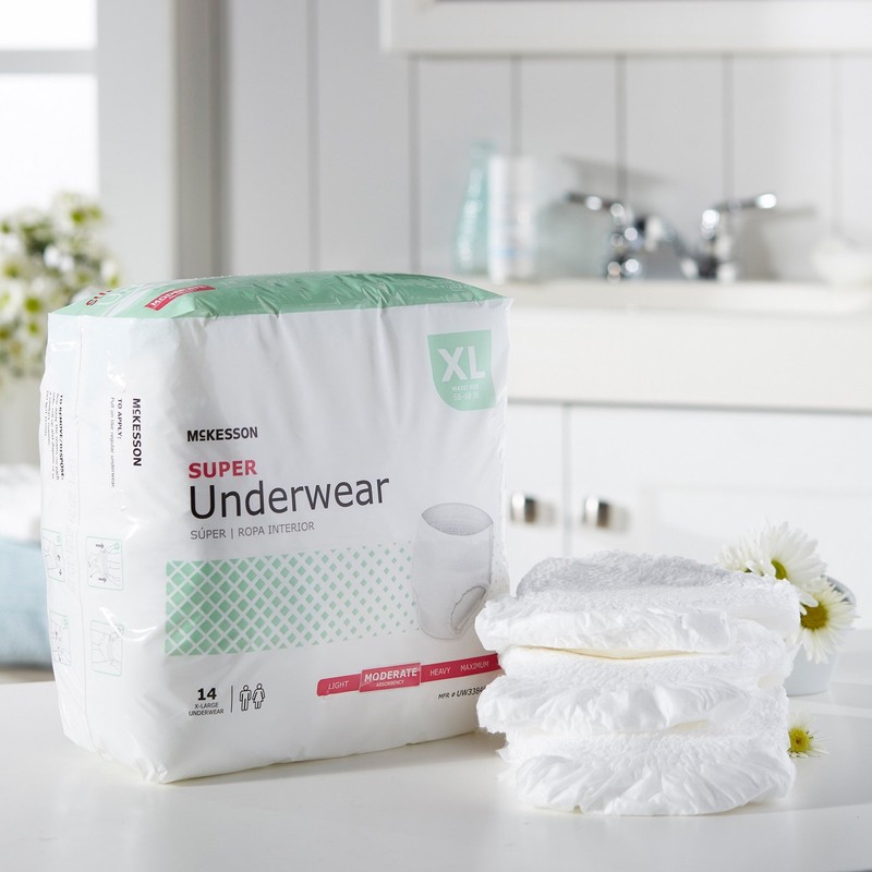 McKesson Moderate Absorbency Adult Disposable Pull On Underwear Diapers XL 14 Ct gallery