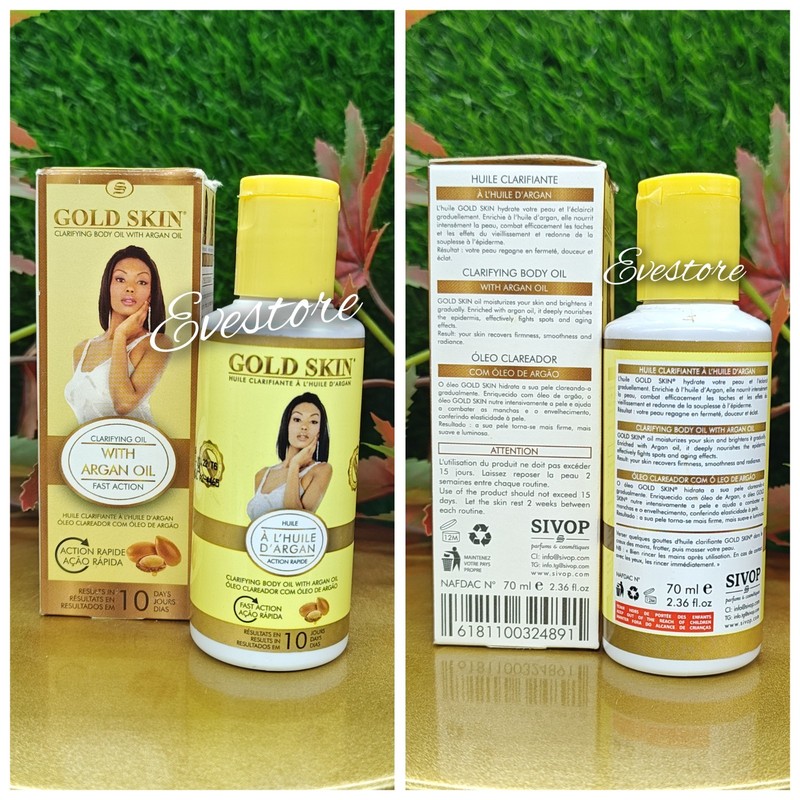 Gold skin clarifying body lotion with snail slime 250ml + Serum gallery