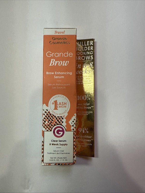 Grande Cosmetics GrandeBROW Brow Enhancing Serum, 8 Week Starter 0.05 Fl Oz