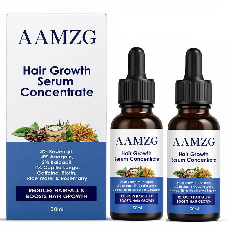 2x Hair Growth Serum Concentrate With Redensyl, Anagain, Biocapil, Biotin – 30ml