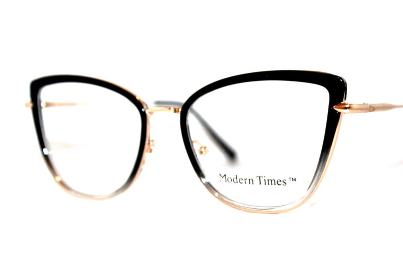 NEW MODERN TIMES ANYWAY BLACK GOLD AUTHENTIC EYEGLASSES FRAMES 52-17-140MM gallery