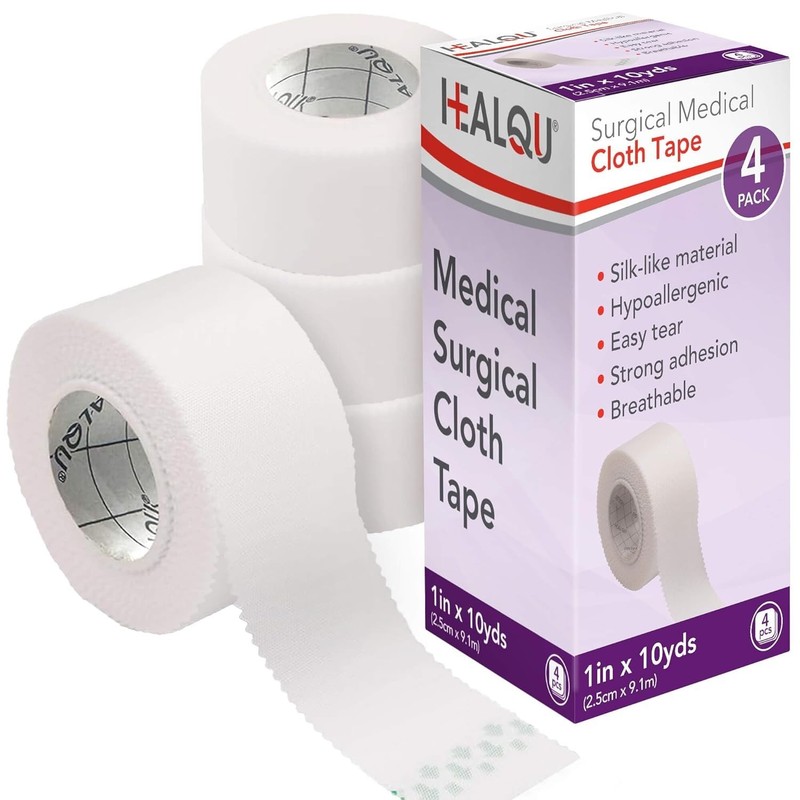 Silk Like Medical Tape - Durable Cloth Medical Tape - 1 in x 10yd, 4 Rolls - ... gallery