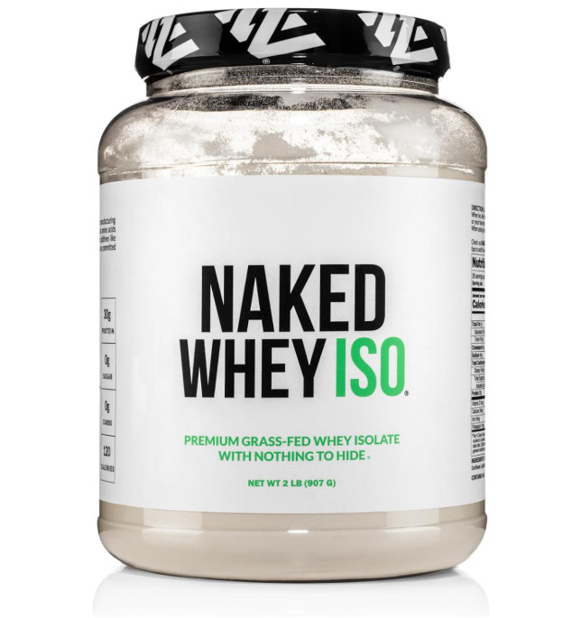 NAKED Whey Isolate Protein, Unflavored, Zero Carb, 28 Servings