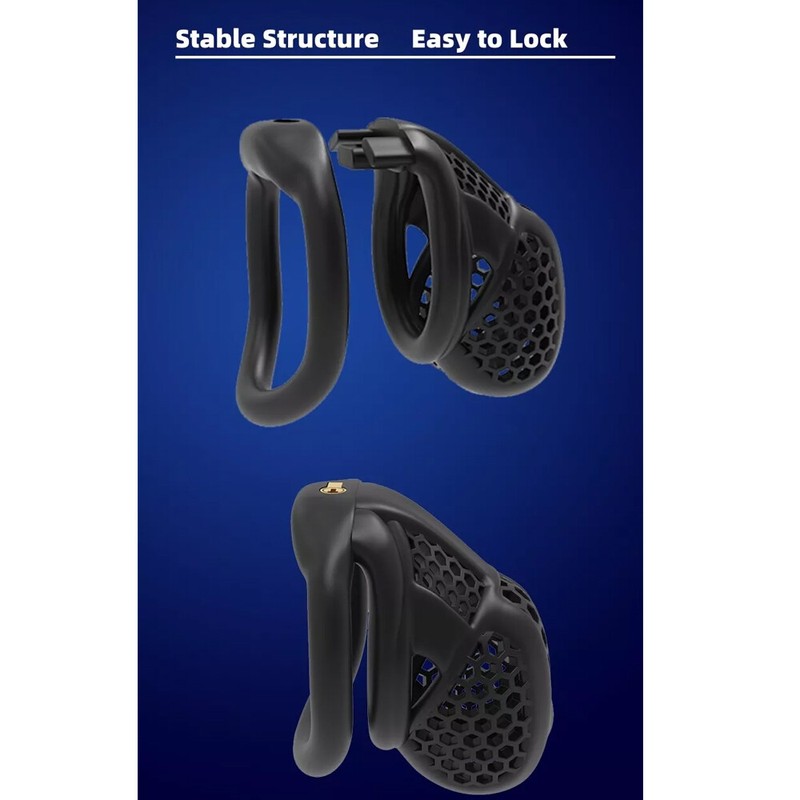 2025 NEW 3D Printed]Cobra Pro Cage Male Chastity Device Mini Lock Flat/Arc Rings gallery
