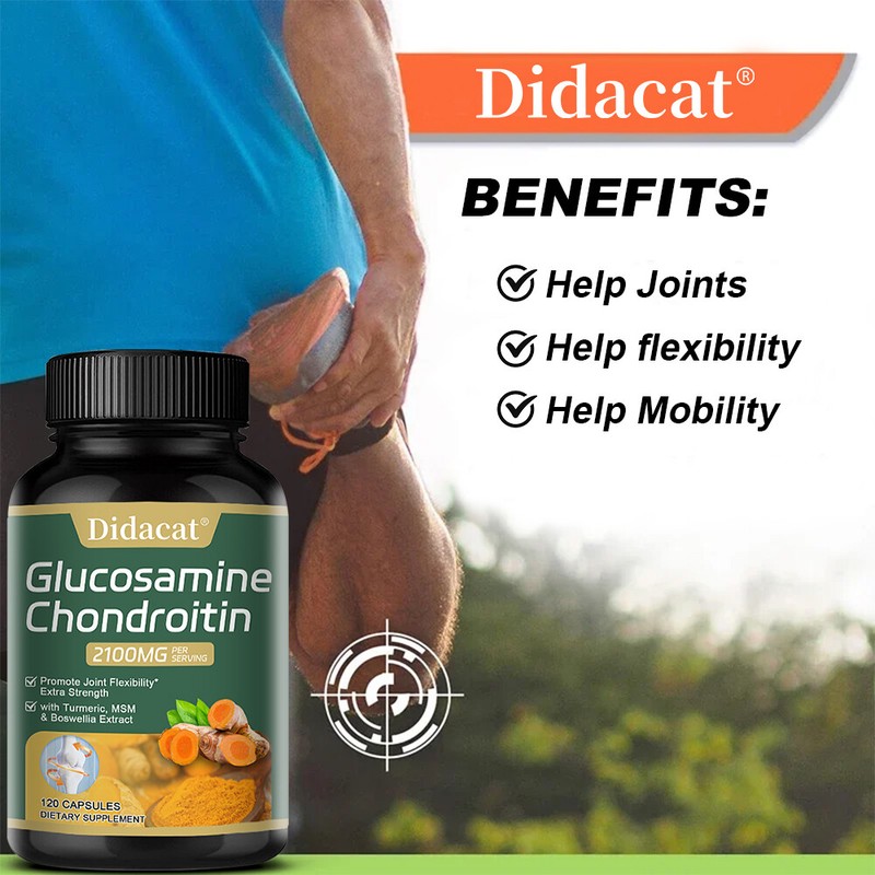Glucosamine Chondroitin Turmeric MSM Triple Strength 2100mg Joint Support gallery