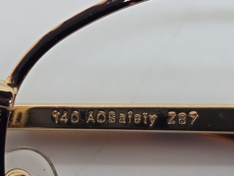 AO American Optical Safety Eyeglasses Frame Only Z87 0C400 Tortoise 53-18-140 gallery
