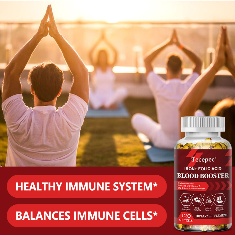 Support supplements containing iron and folic acid, 120 capsules gallery