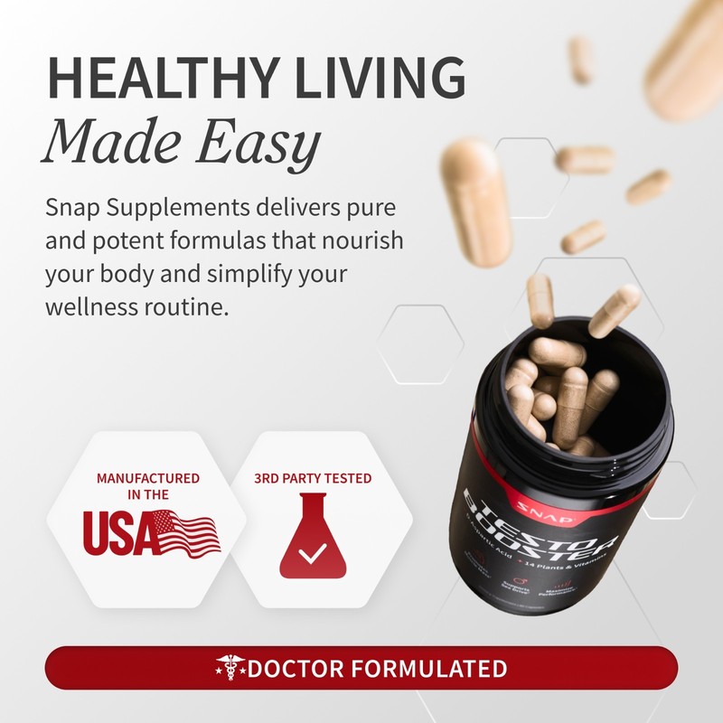 L-Arginine Power Complex Supplement + Testosterone Booster Supplement Bundle gallery
