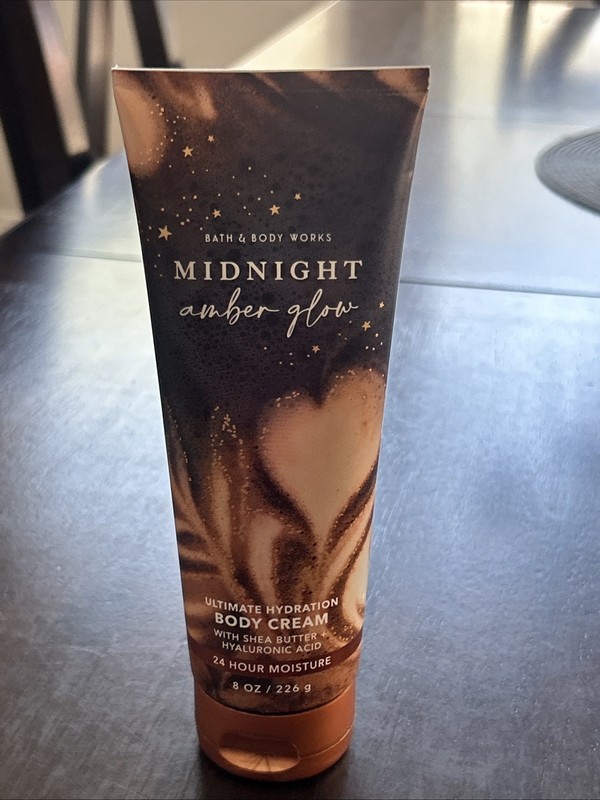 Bath & Body Works MIDNIGHT AMBER GLOW Ultimate Hydration Body Cream 8 oz