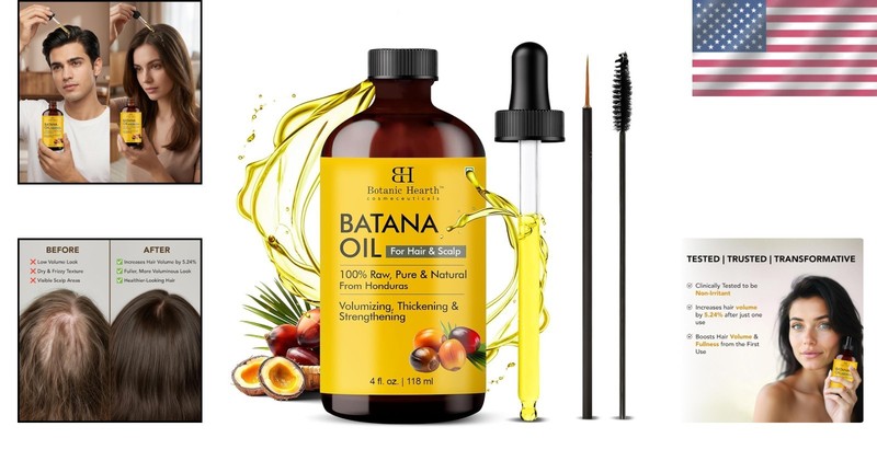 Deeply Nourishing Batana Oil 4 Fl Oz - Ideal for Hair Growth & Moisturization gallery
