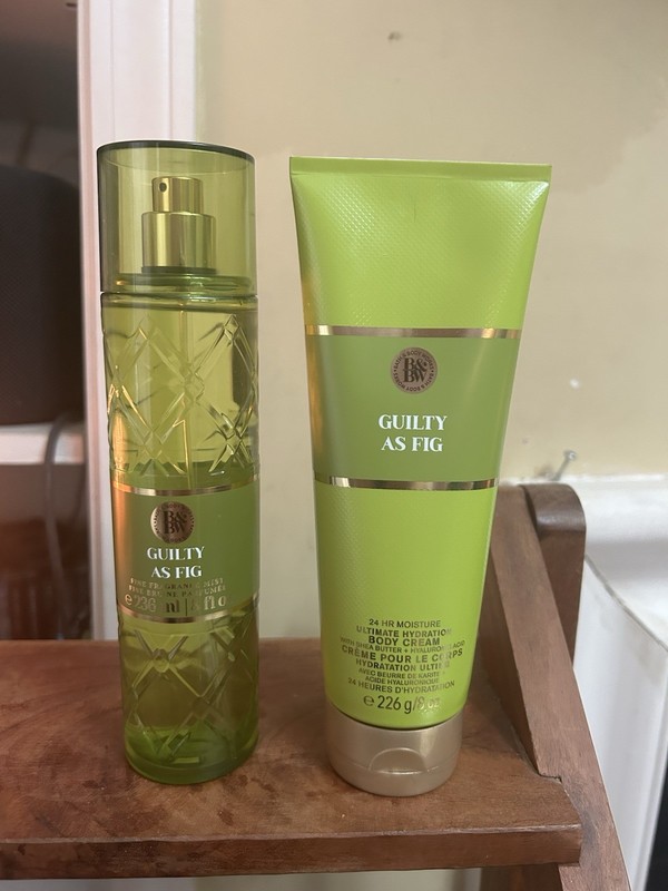 Bath & Body Works Luxuries Guilty As Fig Fine Fragrance Mist Body Cream 2 Pc Set gallery