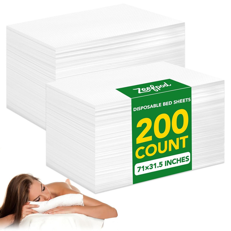 200Pcs Disposable Massage Table Sheets 31.5″ X 71″ Non-Woven Fabric Massage Tabl