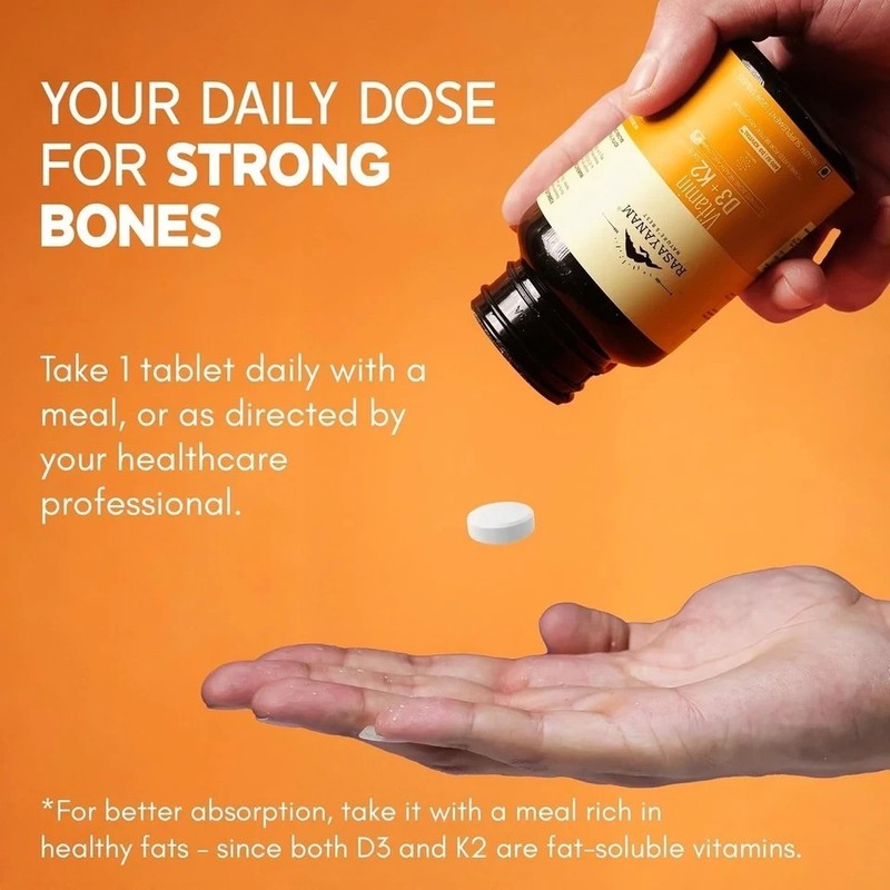Vitamin D3 K2(MK-7) from Balchem, USA | For Bone Strength, Heart Health,Immunity gallery