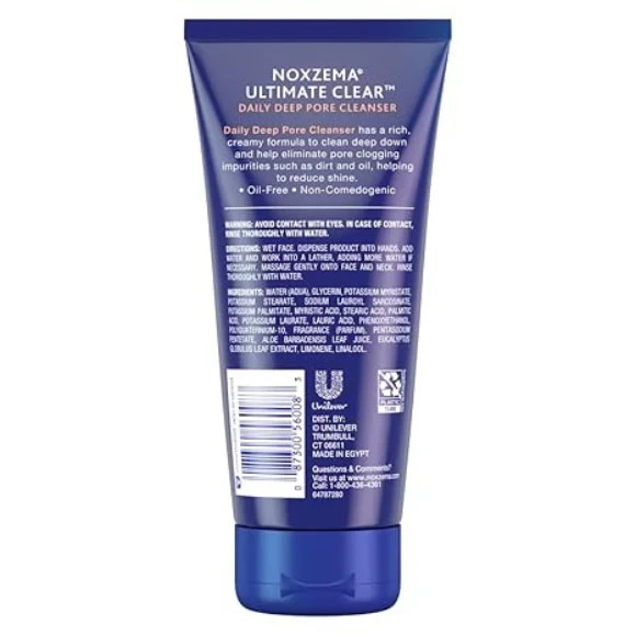 Noxzema Ultimate Clear Face Wash 2 Pack Deep Pore Cleanser 6oz gallery