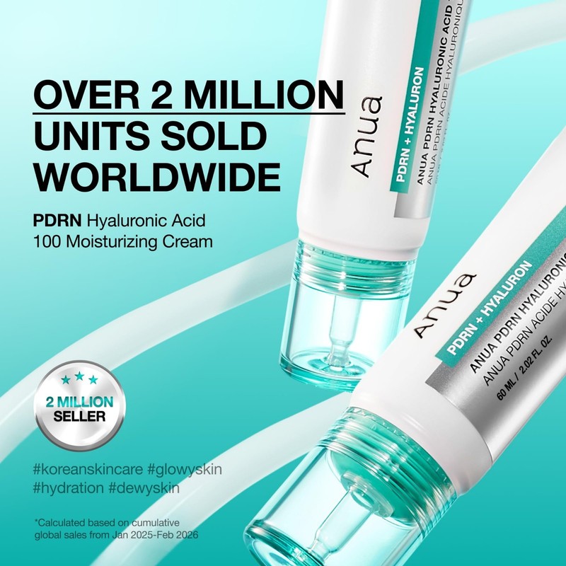 Anua PDRN Hyaluronic Acid 100 Moisturizing Cream for Glass Skin 2.02 fl oz /60ML gallery