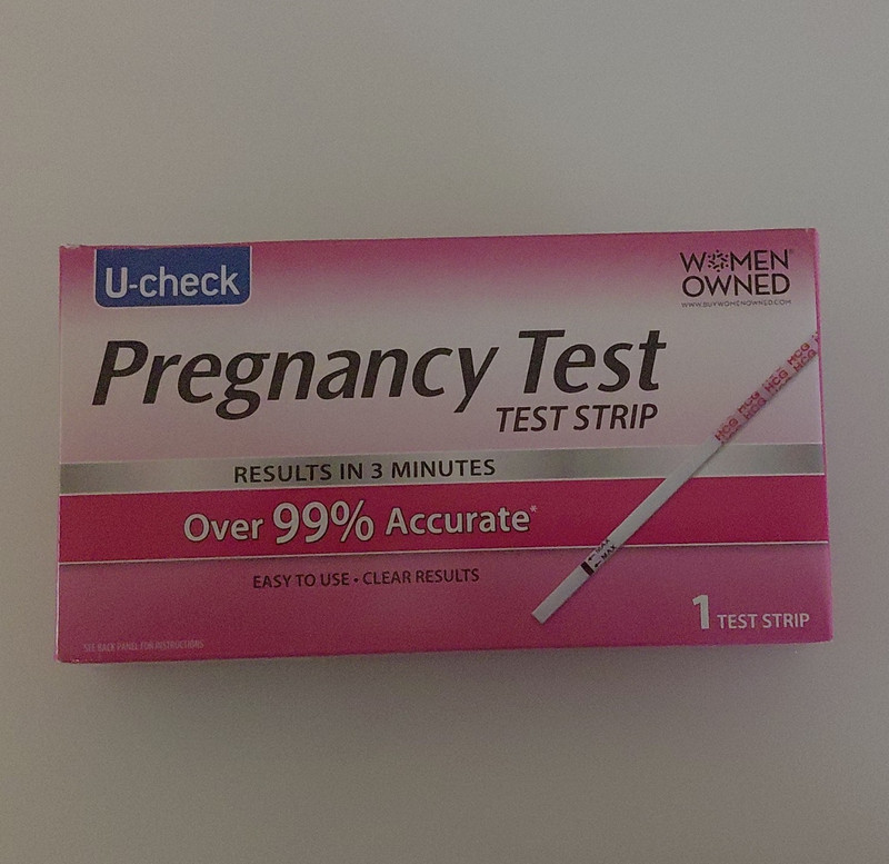 U-check Pregnancy Test Strip Women Owned Urine Analog Traditional White/Pink