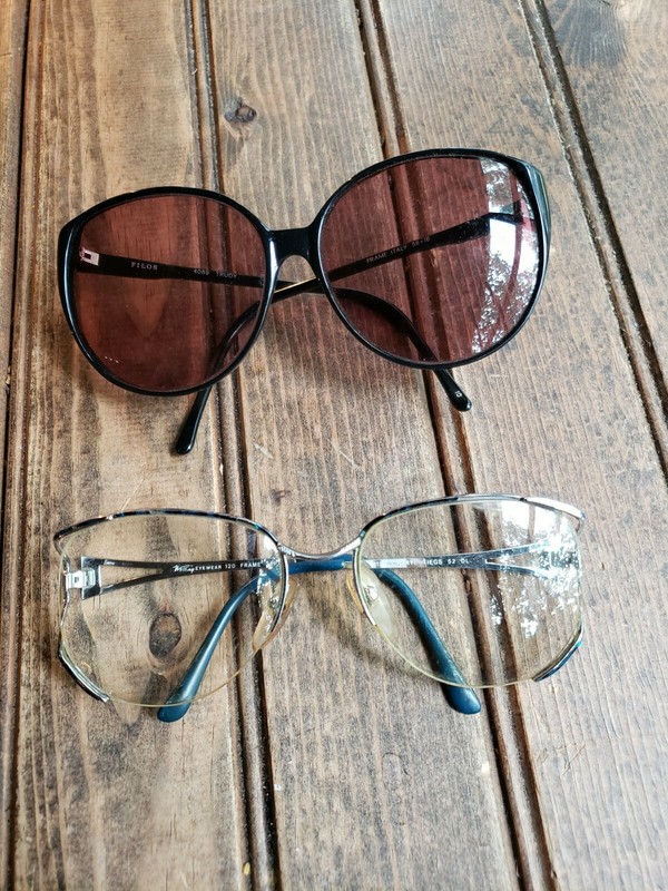 Lot of 2 Cheryl Tiegs & Italy Filos Trudy 4069 5616 Eyeglass Frames Prescription