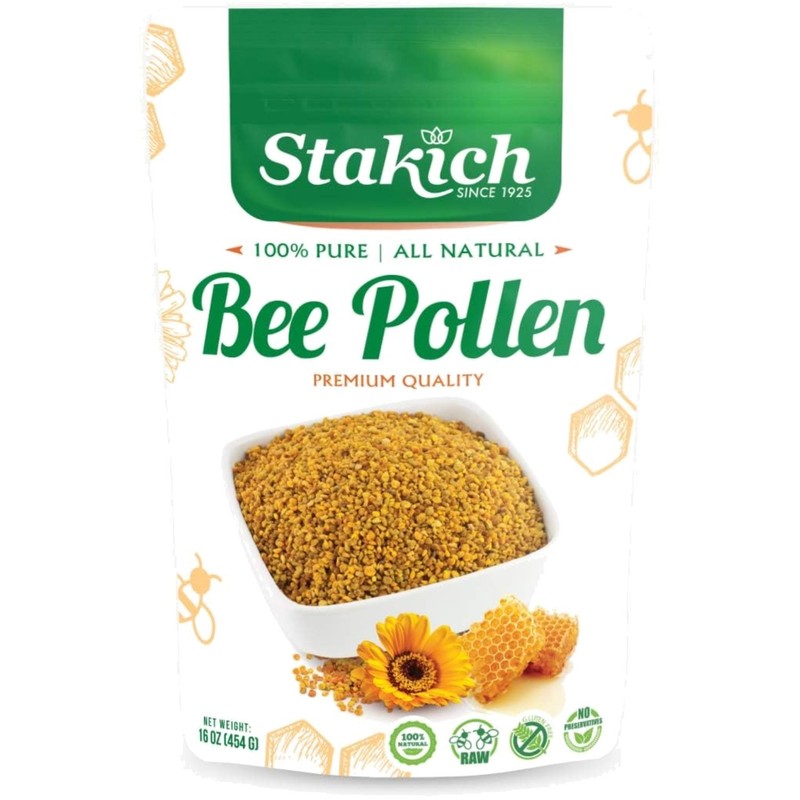 Natural Gluten-Free Bee Pollen Granules – 16 oz Energy-Enhanced Nutrition