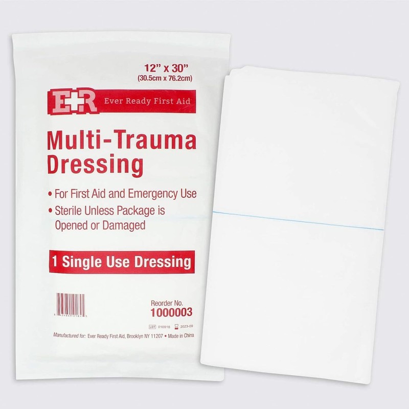 Ever Ready First Aid Multi-Trauma Sterile Non-Woven Dressing 12” x 30” gallery