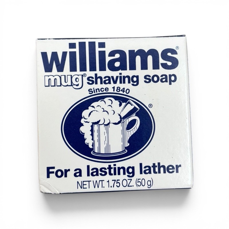 Williams Mug Shaving Soap Bar For a Lasting Lather 1 3/4 oz New Old Stock