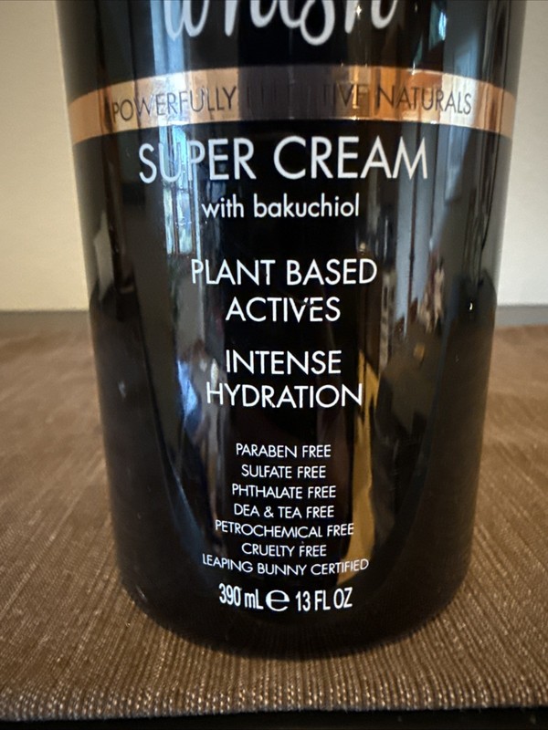 Whish SUPER CREAM w/Bakuchiol Intense Hydration Body Cream Powerful 13 oz NEW gallery