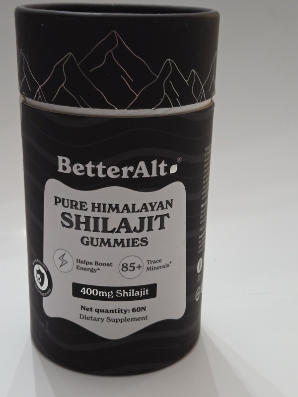 Better Alt Pure Himalayan Shilajit Gummies 400mg 60ct Boost Energy EXP 05/26