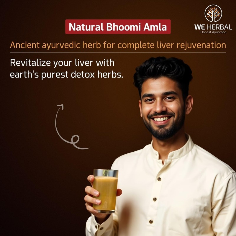WE HERBAL Bhumi Amla Powder Optimal Liver Functioning, Improved Digestion 50gm gallery