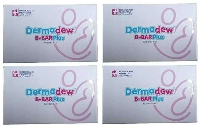H & H Dermadew B-Bar Plus Soap – 75 gm, Pack Of 4