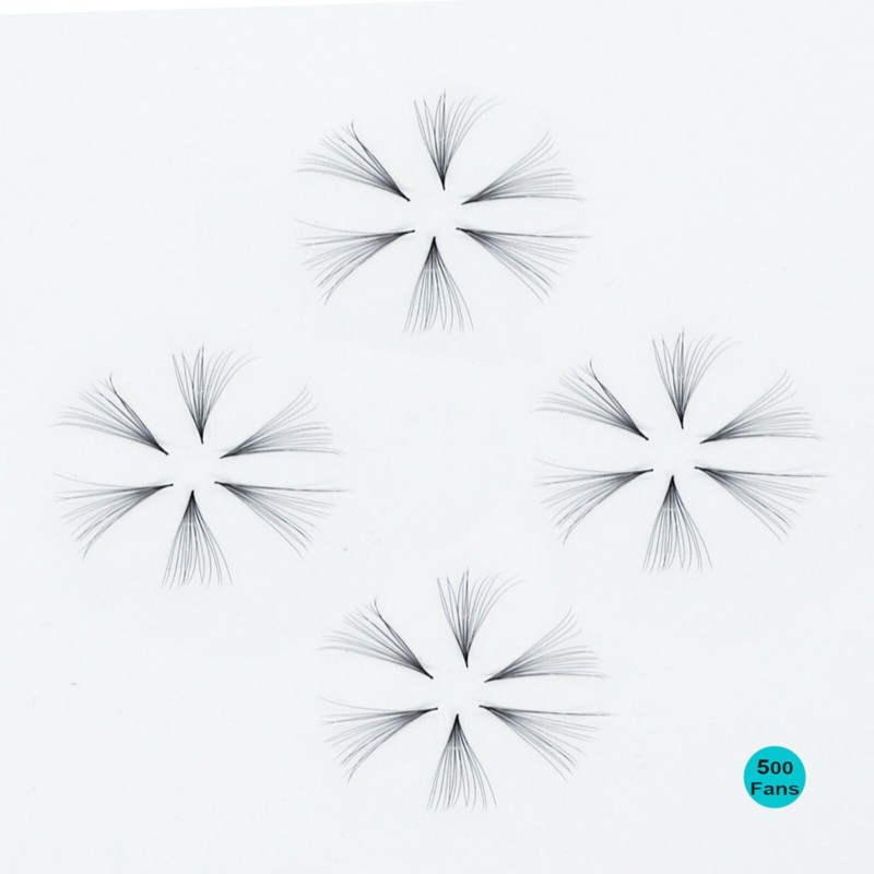 500 Premade Eyelash Extension Fans - 3D, 4D, 5D, 6D, 7D, 8D, 10D, 12D, 14D gallery