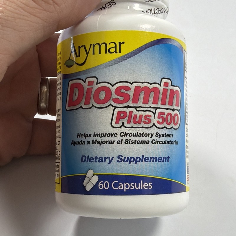 Arymar Diosmin Plus 500 with Hesperidin & B Vitamins – 60 Capsules 11/2027 New gallery