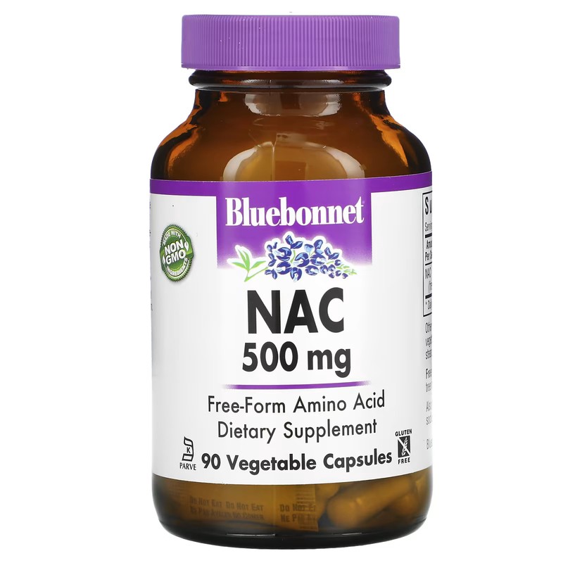 2 X Bluebonnet Nutrition, NAC, 500 mg, 90 Vcaps