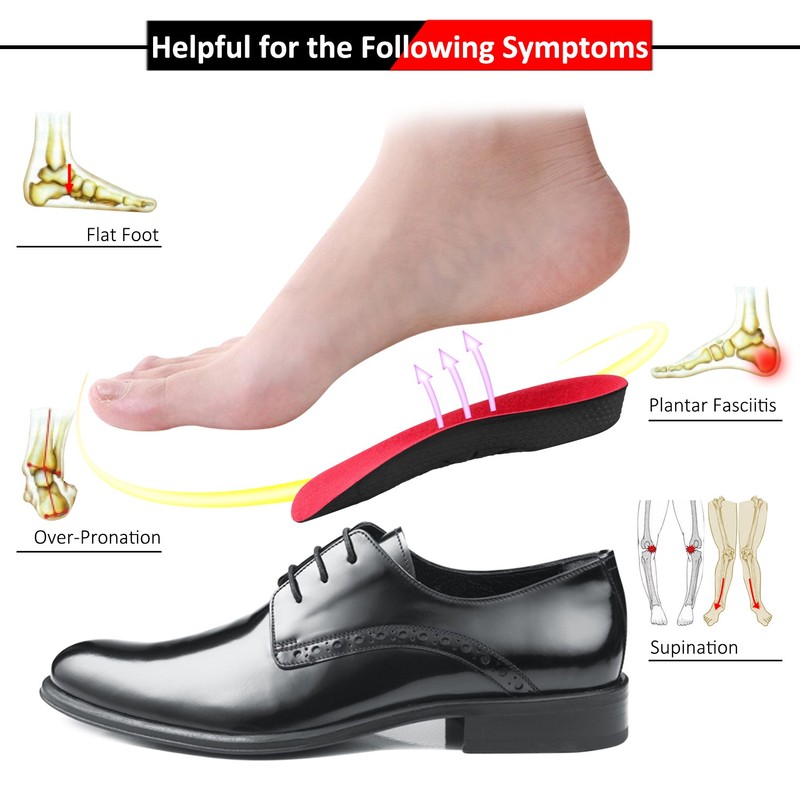 Orthotic Shoe Insoles Inserts Flat Feet High Arch Support Plantar Fasciitis gallery