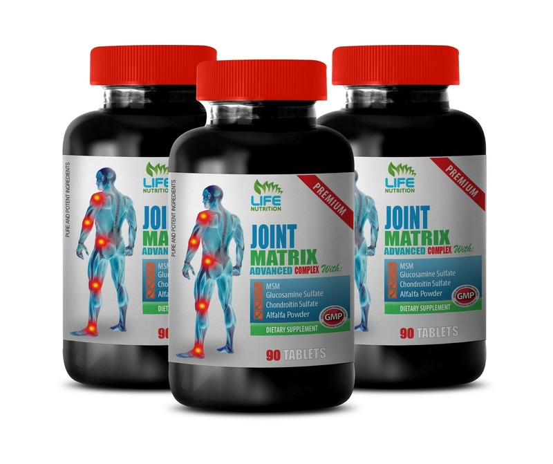 joint pain relief supplements – JOINT MATRIX – msm glucosamine 3 Bottles