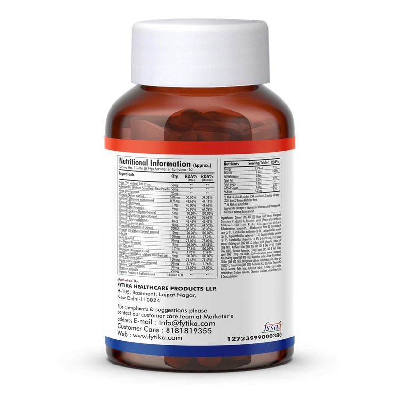 FYTIKA Vita 365|Multivitamin for Men & Women 60 Tablets (PACK OF 1) Free Ship gallery