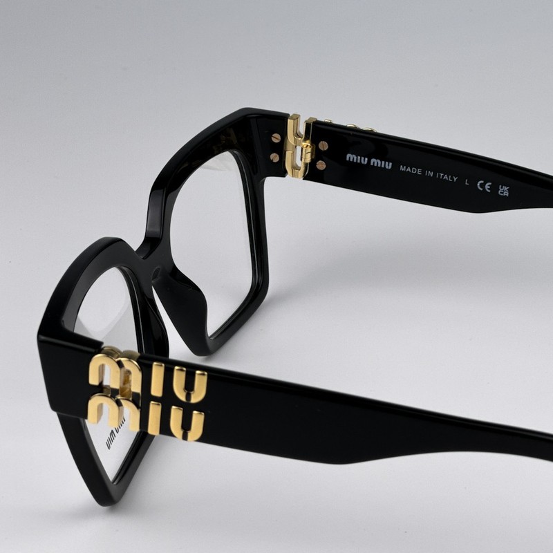 Miu Miu Women Eyeglasses Black Demo Square MU04UV 1AB1O1 NEW AUTHENTIC gallery