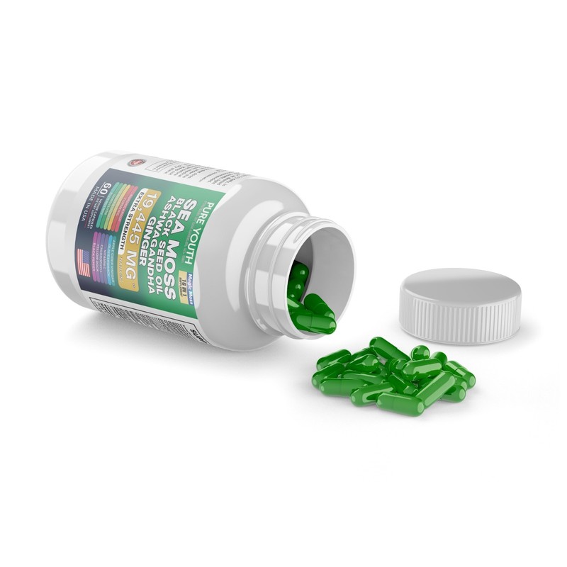 Sea Moss Shilajit (Black Seed Oil, Turmeric, Ashwagandha, Ginger, Vitamin D) gallery