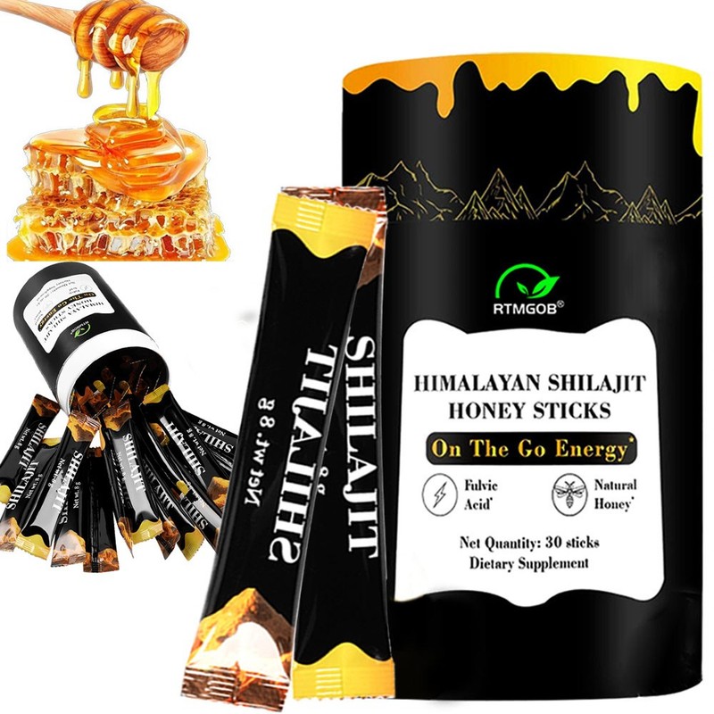 2X Better Alt Pure Himalayan Shilajit Sticks 30sticks Honey, Naturally Sweeter